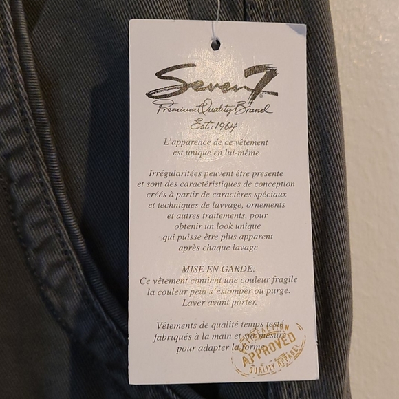 NWT Seven7 Olive Slim Cargo Pants Sz 34 - Picture 3 of 10
